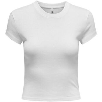 textil Mujer Tops y Camisetas Only 15320229 ELINA-WHITE Blanco