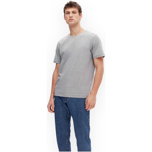 textil Hombre Tops y Camisetas Selected 16087843 PHANTOM Gris