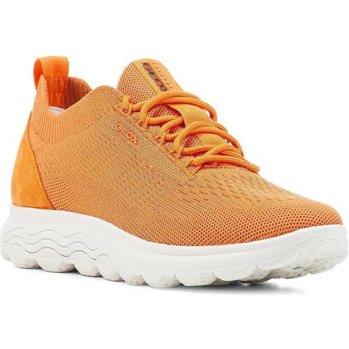 Zapatos Mujer Deportivas Moda Geox Spherica Naranja