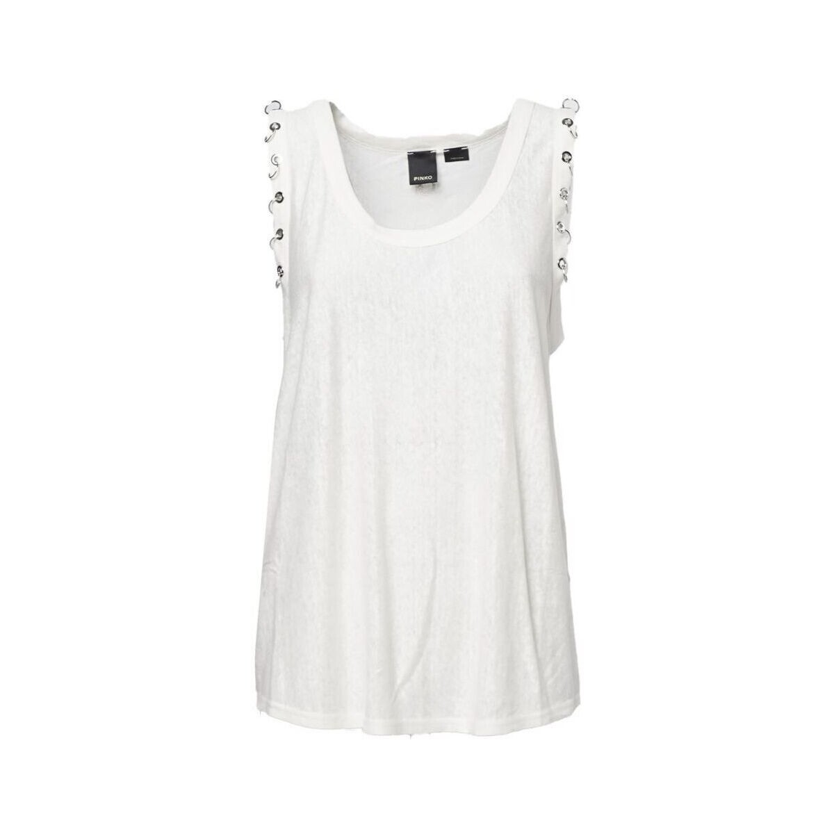 textil Mujer Camisetas sin mangas Pinko CARS 103475 A1WJ-Z05 Blanco