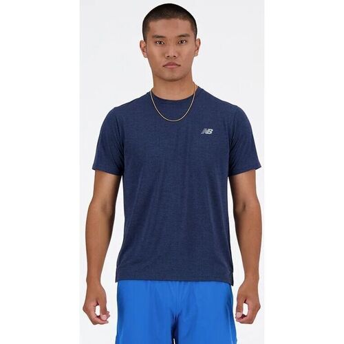 textil Hombre Tops y Camisetas New Balance MT41253-NNH Azul