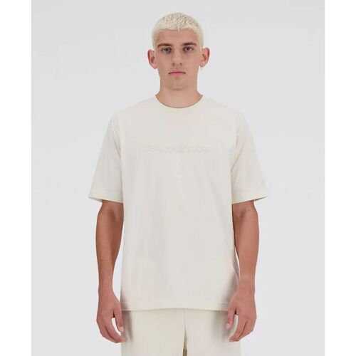 textil Hombre Tops y Camisetas New Balance MT41559-LIN Blanco