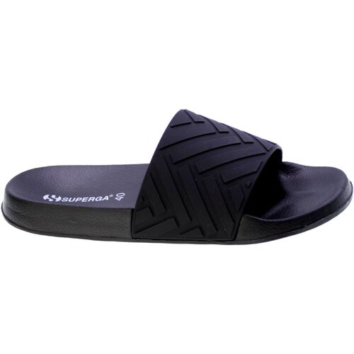 Zapatos Hombre Sandalias Superga Sandalo Uomo Nero S24u456 Negro