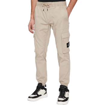 textil Hombre Pantalones Calvin Klein Jeans WASHED CARGO J30J324696 Beige