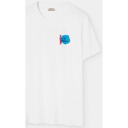 textil Hombre Camisetas manga corta Loreak Mendian Loreak Blue Corita Tshirt White Multicolor