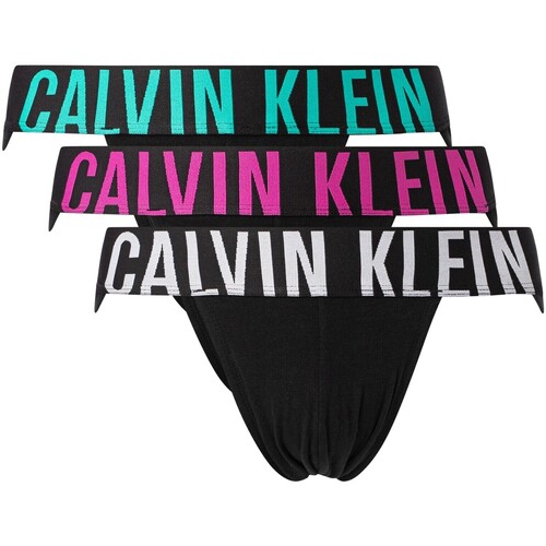 Ropa interior Hombre Braguitas Calvin Klein Jeans Paquete De 3 Correas Para Suspensorio Intense Power Negro