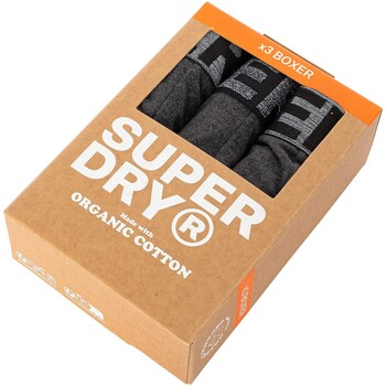 Superdry Pack De 3 Calzoncillos Bóxer Orgánicos Negro