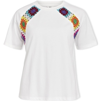 textil Mujer Tops / Blusas Object Top Bea S/S - Bright White Multicolor