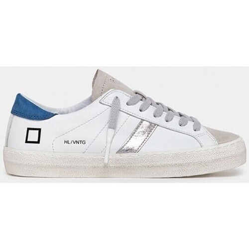 Zapatos Mujer Deportivas Moda Date D.A.T.E. Hill Low Calf White Blue Multicolor