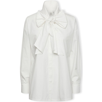 textil Mujer Tops / Blusas Y.a.s YAS Sigga Shirt L/S - Star White Blanco