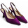 Zapatos Mujer Mocasín Ezzio salon abierto talon tacon 8 cm fabricado en españa Violeta