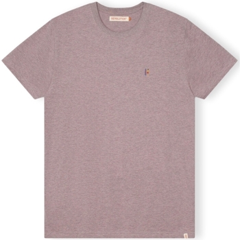 textil Hombre Tops y Camisetas Revolution T-Shirt Regular 1364 POS - Purple Melange Violeta