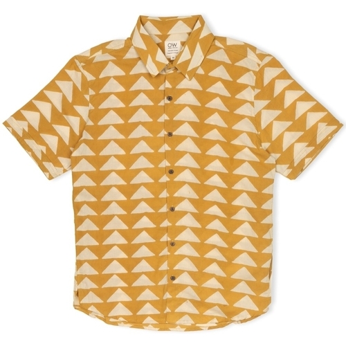 textil Hombre Camisas manga larga Otherwise Tristan Shirt - Mustard Amarillo