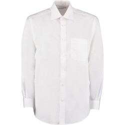 textil Hombre Camisas manga larga Kustom Kit KK104 Blanco