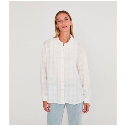 textil Mujer Camisas Designers Society Kuldip Shirt White Multicolor