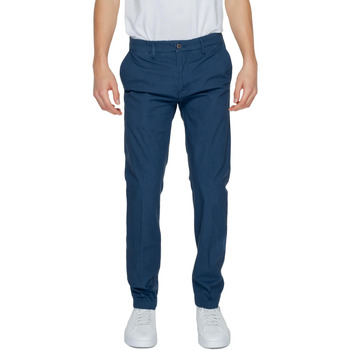 textil Hombre Pantalones Borghese Chino Todi PA21 HP01 Azul