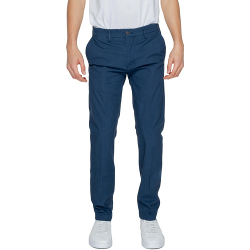 textil Hombre Pantalones Borghese Chino Todi PA21 HP01 Azul