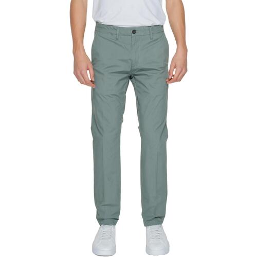 textil Hombre Pantalones Borghese Chino Todi PA21 HP01 Verde
