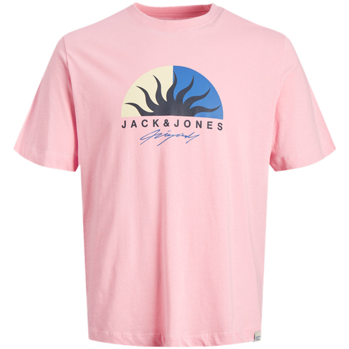 textil Hombre Tops y Camisetas Jack & Jones  Rosa