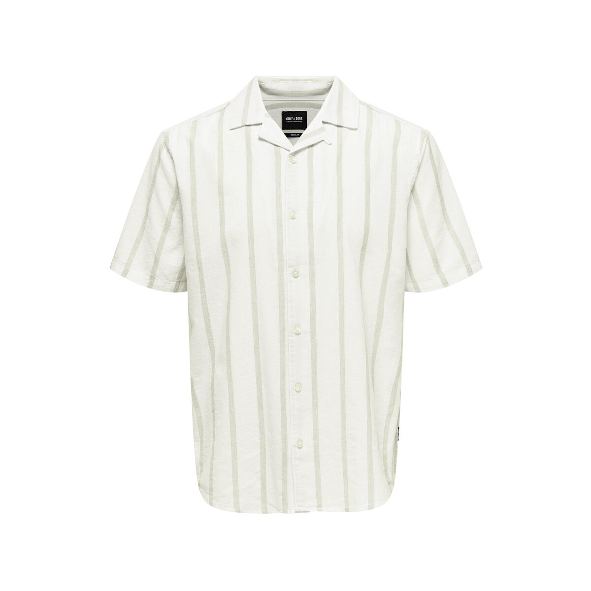 textil Hombre Camisas manga corta Only & Sons   Blanco