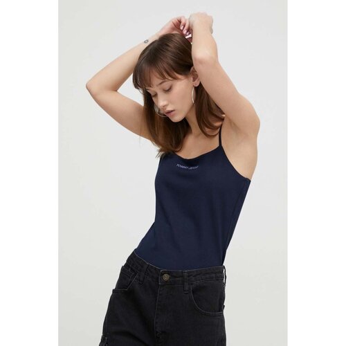 textil Tops y Camisetas Tommy Jeans DW0DW17364 - Mujer Azul