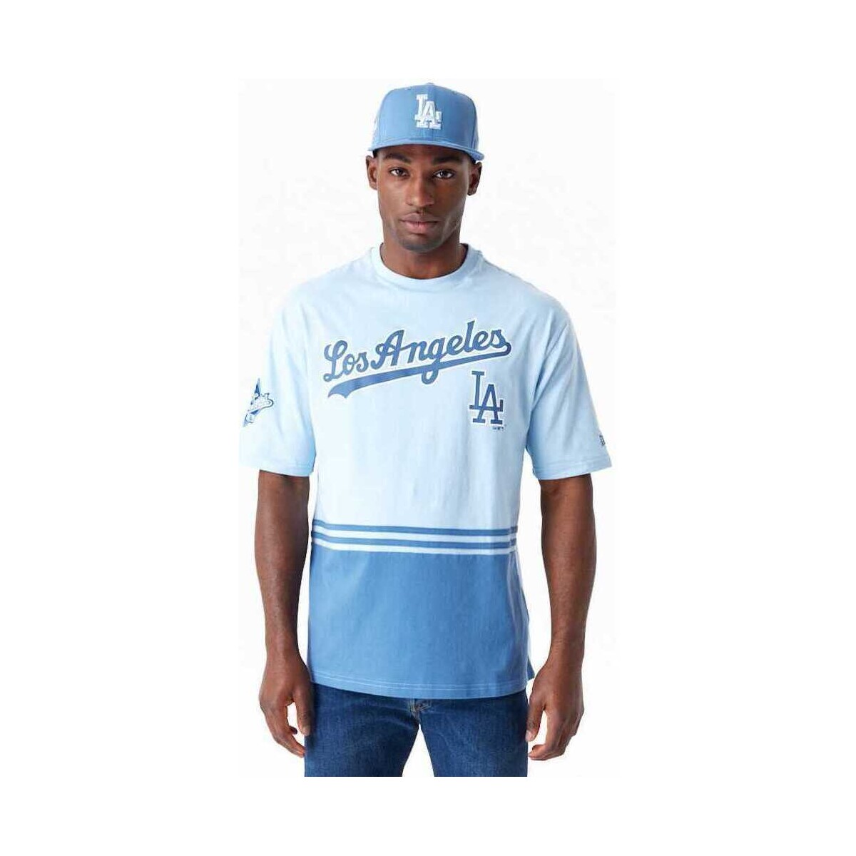 textil Hombre Tops y Camisetas New-Era World series cf os tee losdod Azul
