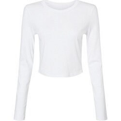 textil Mujer Camisetas manga larga Bella + Canvas PC6955 Blanco