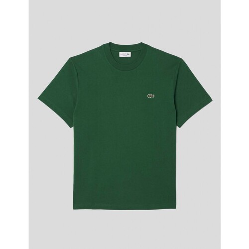 textil Hombre Camisetas manga corta Lacoste CAMISETA  CAMISETA CLASSIC FIT   VERT Verde