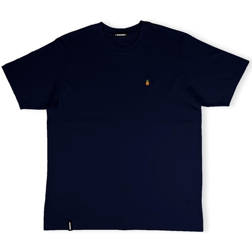 textil Hombre Tops y Camisetas Organic Monkey Fine Apple T-Shirt - Navy Azul
