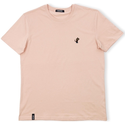 textil Hombre Tops y Camisetas Organic Monkey Ay Caramba T-Shirt - Salmon Rosa