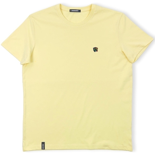 textil Hombre Tops y Camisetas Organic Monkey The Great Cubini T-Shirt - Yellow Mango Amarillo