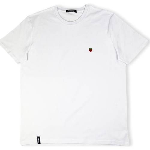 textil Hombre Tops y Camisetas Organic Monkey Strawberry T-Shirt - White Blanco