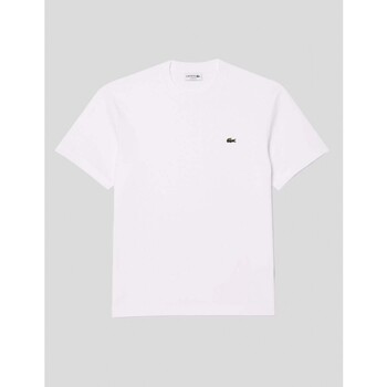 textil Hombre Camisetas manga corta Lacoste CAMISETA  CAMISETA CLASSIC FIT   BLANC Blanco