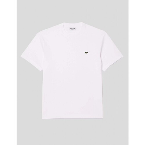textil Hombre Camisetas manga corta Lacoste CAMISETA  CAMISETA CLASSIC FIT   BLANC Blanco