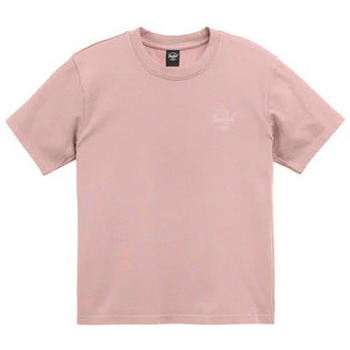 textil Camisetas manga corta Herschel Basic Tee Women's Ash Rose/Blanc De Blanc Rosa