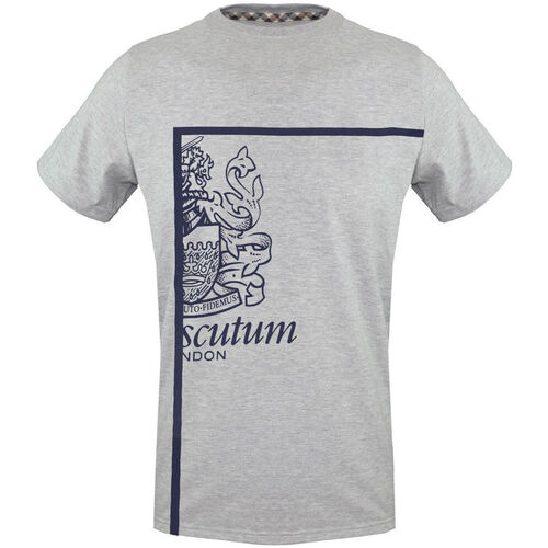 textil Hombre Camisetas manga corta Aquascutum - tsia127 Gris