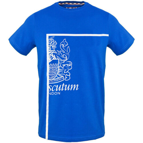 textil Hombre Camisetas manga corta Aquascutum tsia127 81 blue Azul