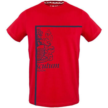 textil Hombre Camisetas manga corta Aquascutum - tsia127 Rojo