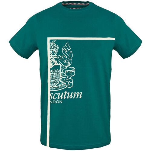 textil Hombre Camisetas manga corta Aquascutum tsia127 32 green Verde