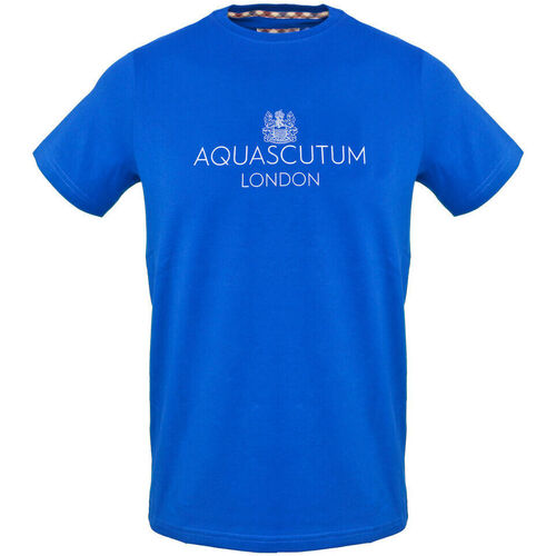 textil Hombre Camisetas manga corta Aquascutum - tsia126 Azul