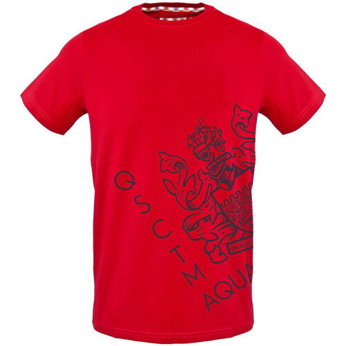 textil Hombre Camisetas manga corta Aquascutum - tsia115 Rojo