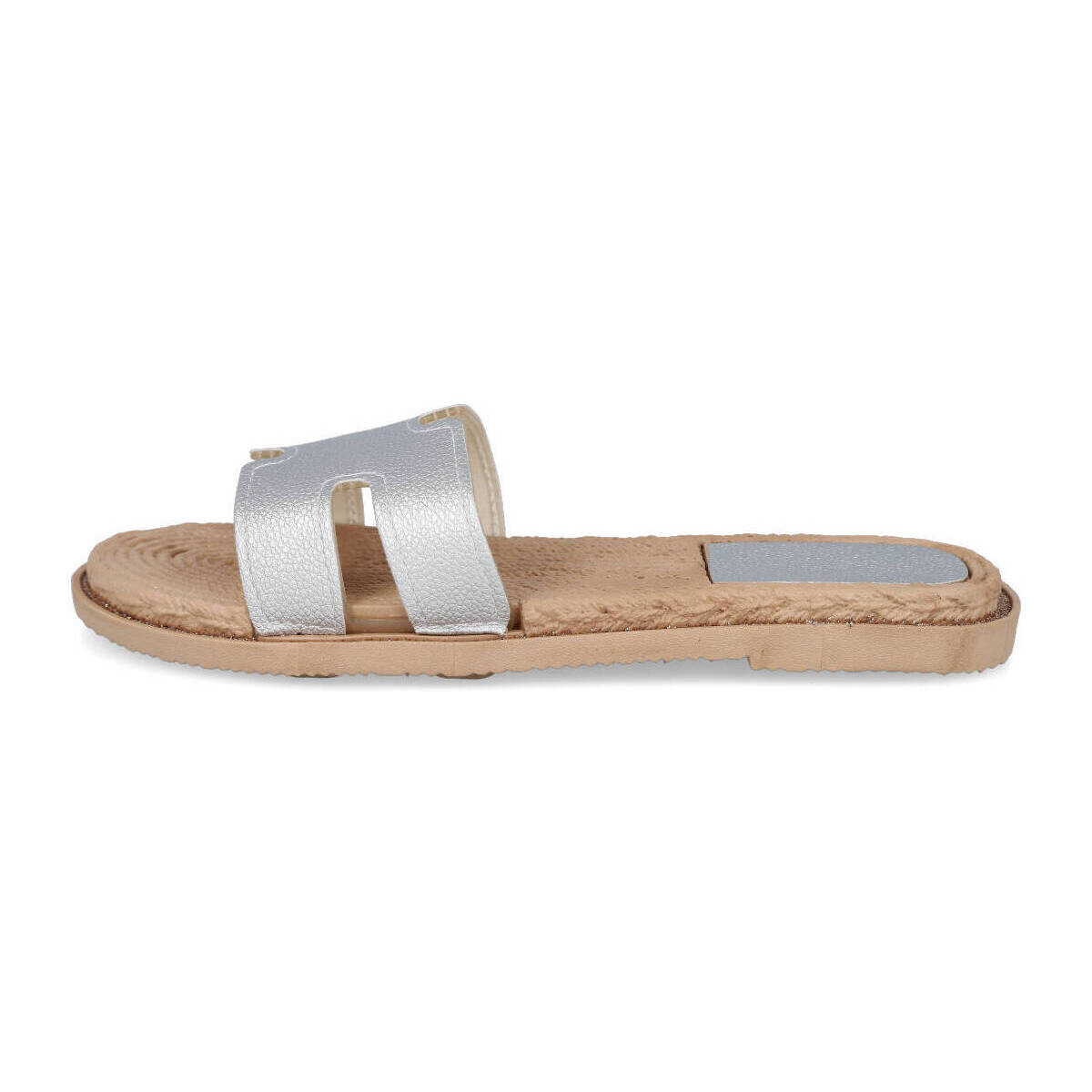 Zapatos Mujer Chanclas L&R Shoes HD-2378 Plata