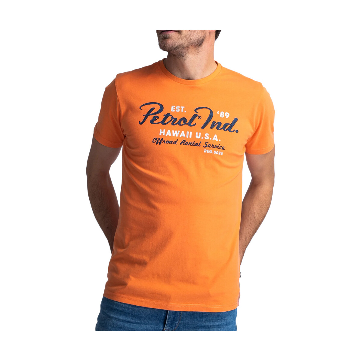 textil Hombre Tops y Camisetas Petrol Industries  Naranja