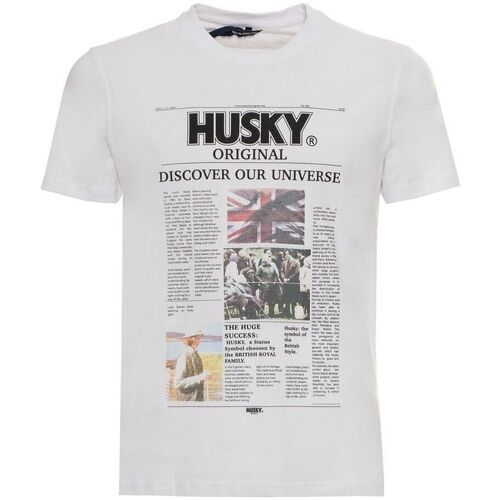 textil Hombre Tops y Camisetas Husky - hs23beutc35co196-tyler Blanco