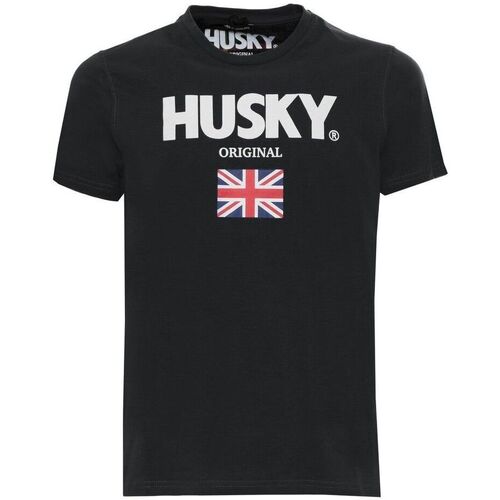 textil Hombre Tops y Camisetas Husky - hs23beutc35co177-john Negro