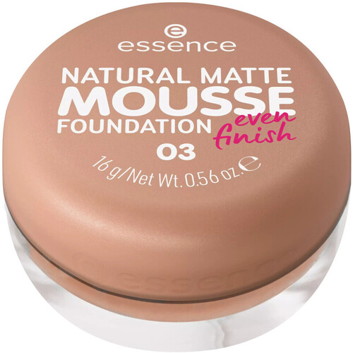Belleza Mujer Base de maquillaje Essence Natural Matte Mousse Foundation - 03 - 03 Marrón