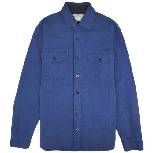 textil Hombre Camisas manga larga Chesapeake's Camisa Cpo Hombre Indigo Azul