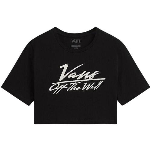 textil Mujer Camisetas manga corta Vans VN000GJ1BLK1 Negro