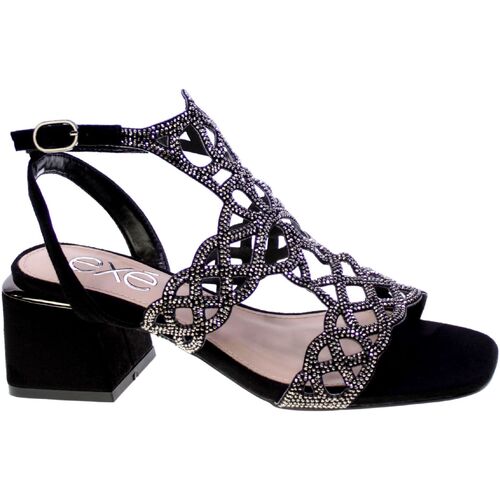 Zapatos Mujer Sandalias Exé Shoes Sandalo Donna Nero Carmen-110 Negro
