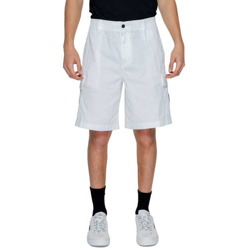 textil Hombre Shorts / Bermudas Calvin Klein Jeans CARGO J30J325140 Blanco